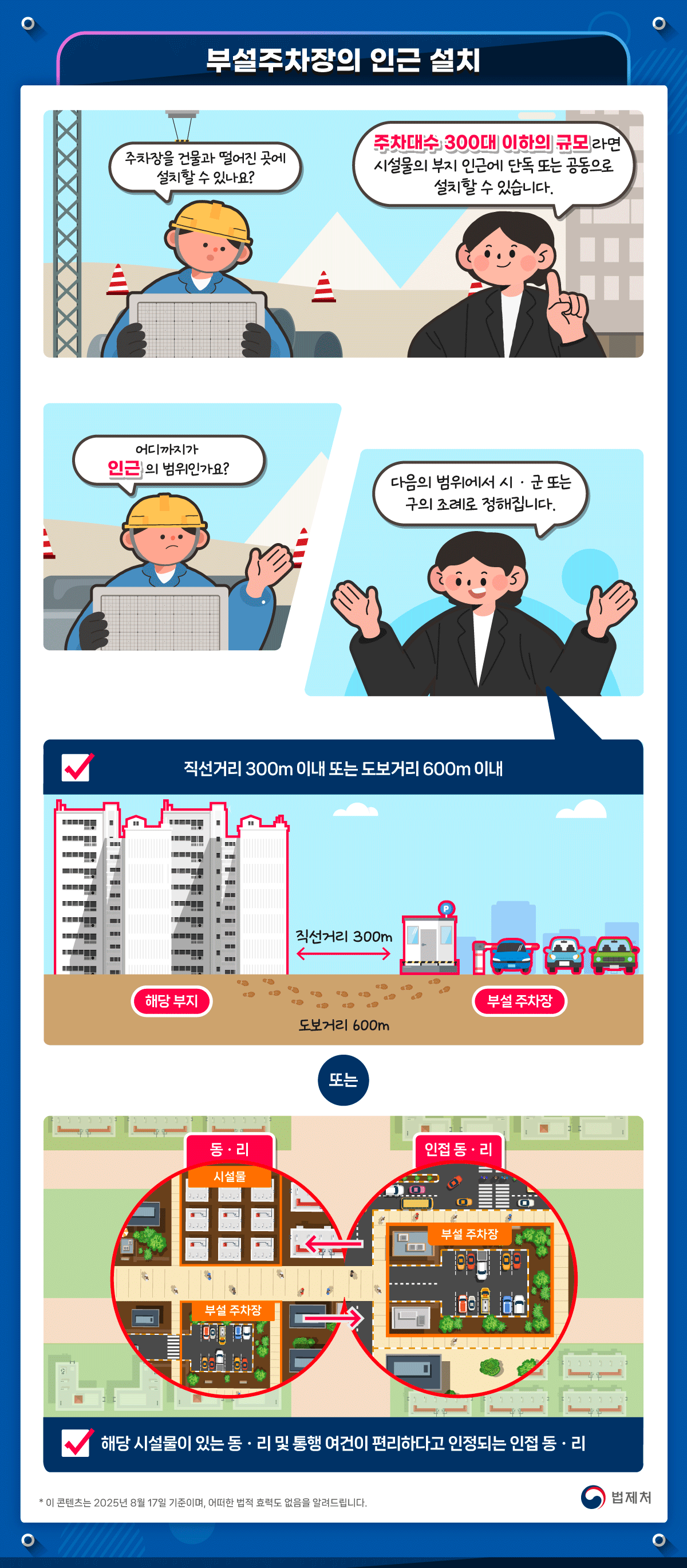 부설주차장의 인근 설치