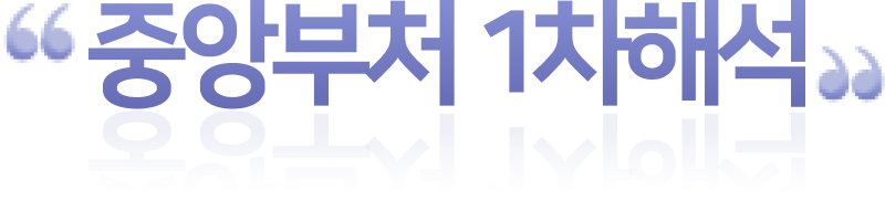 중앙부처 1차 해석